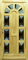 Napsugár II szélén üveges - fa bejárati ajtó