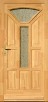 Tulipán - fa bejárati ajtó