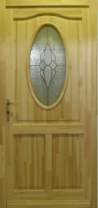Ovál - fa bejárati ajtó